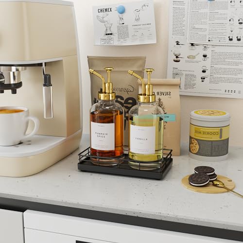 Bathroom Tray for Counter, Oak Wooden 7.5" L Decorative Vanity Tray for Dresser Tops Perfume Jewelry Makeup Candle Soap Sponge Holder for Kitchen Countertop Organizer Coffee Table Decor Bar Black - color: Black, size: 7.5" x 3.9" x 1.5"