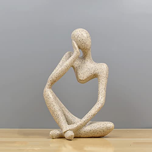 BK&MF Art Abstract Sculpture,Ornament Figurine Figurine Resin Craft Modern Creative Desk Statue for Statue Home Decoration,K - color: K