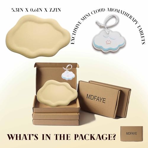 Jewelry Dish Trinket Tray for Women, Ring Dish Holder, Unique Cloud Shape Ceramic Plate Cute Things Vanity Aesthetic Room Decor Mother's Day Birthday (Flocked Custard) - color: Flocked Custard