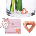 Flower Food Alternative for Fresh Cut Flowers. Copper Charm Keeps Flower Water Clean and Clear. Just Place it in the Vase, Reusable (1) - color: Heart, size: Pack of 1