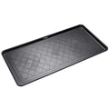 Extra Large All-Weather Boot Tray 40x20 in, Waterproof Shoe Mat with 1.25 in Raised Edge, Recycled Polypropylene Floor Protector for Entryway and Mudroom, Black - style: Black