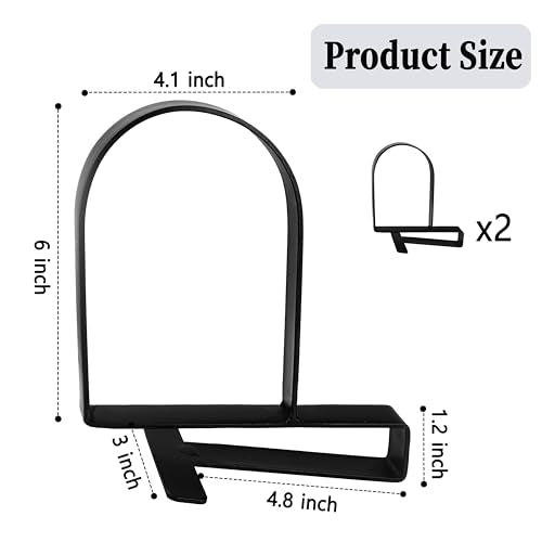AJART Book Ends for Shelves: Black Heavy Duty Bookends - Metal Clamp Book Organizer Storage Holders (Matte Black) - color: Matte Black