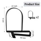 AJART Book Ends for Shelves: Black Heavy Duty Bookends - Metal Clamp Book Organizer Storage Holders (Matte Black) - color: Matte Black
