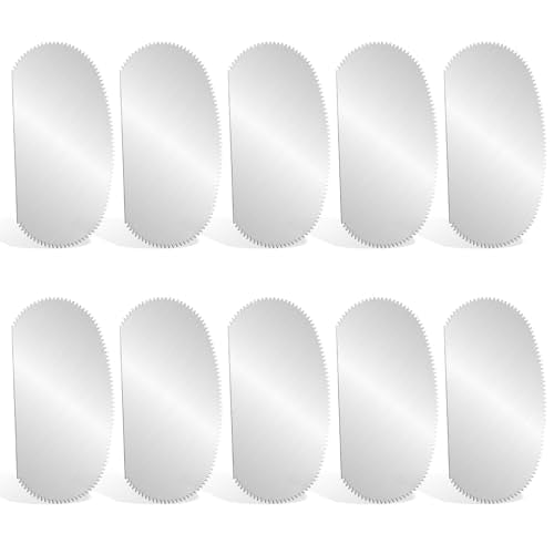 10 Pcs Stainless Steel Clay Scraper, Steel Pottery Tools Clay Ribs Serrated Sculpture Cutter Scraper Crafts Tool Ceramics Sculpting Tools Kits for Texturing Artists Modeling Potter
