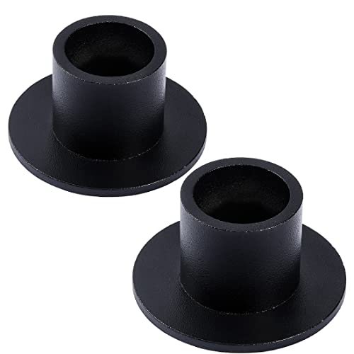 2PCS Black Taper Candle Holders, Matte Iron Candlestick Holders Centerpieces for Home Decoration, Wedding Anniversary, Party, Housewarming Gifts. - size: Round