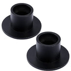 2PCS Black Taper Candle Holders, Matte Iron Candlestick Holders Centerpieces for Home Decoration, Wedding Anniversary, Party, Housewarming Gifts. - size: Round