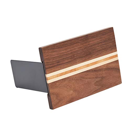 Pandapark Wood Decorative Bookends,Non-Skid Bookend for Shelves,Heavy Duty Bookends,Book Stand for Books/CDs,1 Pair - color: Walnut Artist