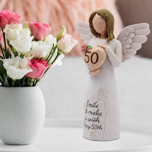 50th Birthday Gifts for Her, 50th Birthday Gifts for Women, 50 Year Old Gifts for Women, Sculpted Hand-Painted Figurine - style: 50th Birthday Gifts