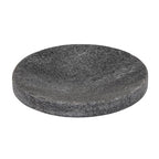 Creative Co-Op Marble Round Soapdish, Grey - color: Grey