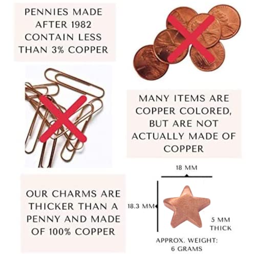 Flower Food Alternative for Fresh Cut Flowers. Copper Charm Keeps Flower Water Clean and Clear. Just Place It in the Vase, Reusable STAR (1) - color: Star, size: Pack of 1