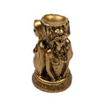 Witch Three Holy Crystal Ball Stand Sphere Display, Natural Healing Feng Shui Glass Orb Holder Base Statue Decoration, for 30mm-80mm Sphere - style: Witch Three Saints