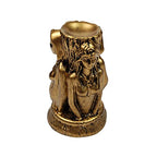 Witch Three Holy Crystal Ball Stand Sphere Display, Natural Healing Feng Shui Glass Orb Holder Base Statue Decoration, for 30mm-80mm Sphere - style: Witch Three Saints