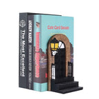 1 Pcs Unique Book End Decorative，Antique Bookend Art Deco Bookend，Unique Bookend Book Stopper Book Holder Decorative Book End for Shelves Desk Home Office Bookshelf Decoration Antique Books Decor