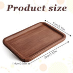 7.8in Small Wood Tray, Rectangular Small Trays Decorative, Wooden Tray for New Year Table Trays Decor, Kitchen, Home Decoration