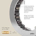 Umbra Ferris Metal Jewelry Organizer Ring Holder, Storage Solution - color: Chrome