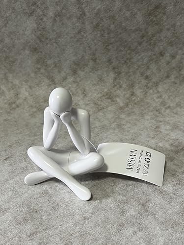 MISLYN Plastic Sculptures Home Decor Thinker Statue Aesthetic Sculpture Room Decor Modern Abstract Decoration on Shelf Table Desk