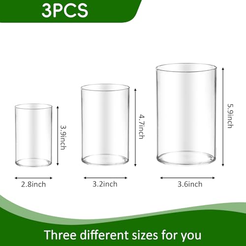 36pcs Glass Vase Cylinder for Centerpieces Small Flower Glass Clear Home Decor Centerpiece Table Flower Vase Decorations for Wedding＆Holiday 4,4.7,6Inch Tall - size: 36Pack-4+4.7+6Inches