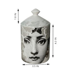Ceramic Candle Jar Home Fireplace Kitchen Dining Decor Candle Holder (H3) - color: H3