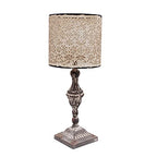 Metal Vintage Look Candle Holder Candle Lamp (Beige)