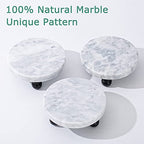 Decorative Marble Riser for Display - Cute Home, Bathroom, Kitchen Decor - Beautiful Pedestal Stand Uniquely Displays Your Decorations - Perfect Tray to Add Beauty