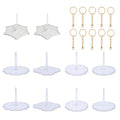 20Pcs Crochet Doll Stands Sets with 10 Crochet Keychains & 5 Styles of Emotional Support Crochet Base for Emotional Support Pickle,Amigurumi,Mini Positive Crochet Animal and small Crochet Dolls - color: 20Pcs Sets