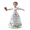 Women Inspirational Resin Statue - Inspirational Gift Statue for Women Mother Teachers Coworkers Employee Rose Angle Encouragement Figurine for Mother’s Day Wife Daughter Birthday Idea Gifts - style: Angel