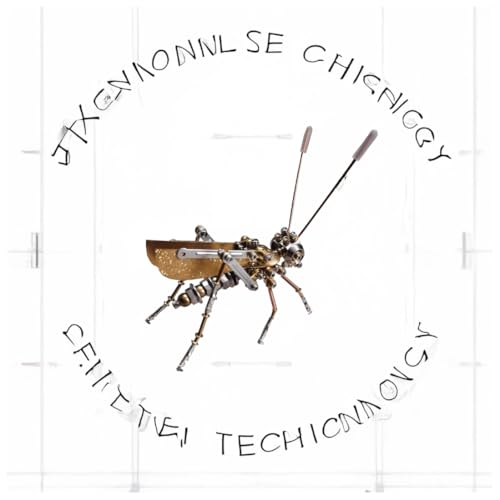 Mechanical Metal DIY 3D Insect Cricke Model Brass Puzzle Kits Puzzle for Adults, Steampunk Electric Mechanical, Assembly DIY Gift Craft Hobby for Men Christmas Decorations(Cricket) - style: Cricket