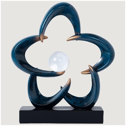 Abstract Sculpture Art Home Decor Accents Modern Decorative Objects for Living Room Shelf Coffee Table TV Stand Cabinet Office Decor Accents (Blue A) - color: Blue a