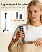 ORICO Aluminum Portable Selfie Stick Tripod, 35'' Mini Tripod for iPhone, Extendable Stand with Detachable Wireless Remote & 360° Rotating Phone Holder – Ideal for Content Creators, Vloggers, Travel - size: 35''