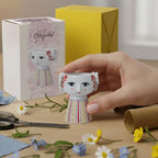 Bjørn Wiinblad Eva Candleholder | Hand-Painted Glazed Ceramic | Lavender | 3.7 in