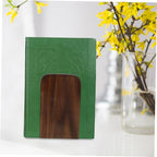 NUOBESTY Elegant Desktop Bookends Minimalist Reading Stand Book Organizer for Home Office Walnut Stylish File Holder to Keep Books and Documents Organized