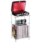 Acrylic Side Table Clear 3-Tier End Table for Living Room, Office, Hallway, Bedroom Small Bedside Table - size: Small