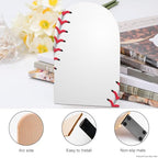 Wooden Bookends 2 Pcs,Baseball Red Lace Heavy Duty Office Book Ends Anti Slip Book Shelf Holder with Metal Base Decorative Book Stands - color: Baseball Red Lace