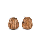 Statues Mango Wood Statue Sculpture, Bookshelf Decor Accents, Set of 2 Use Ideal for Use in Living, Dining Room, Coffee Table Centerpiece (2.75'' X 2.75'' 2.75'')
