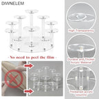 DIWNELEM Round Acrylic Jewelry Stand Acrylic Display Riser Stands Dessert Tower Display Tower for Watch,Jewelry,Rings,Earrings,Mini Figurines,Cupcakes(Clear,11Tier) - size: Clear-11 Tier