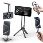 ULANZI MA30 Magnetic Phone Tripod Stand for iPhone-Aluminium Maglock Smartphone Mini Tripod Pocket Cell Phone Stand Strong Magnet Quick Mount Compatible with iPhone 17 16 15 14 13 12 Series, Dark Gray - color: Dark Gray