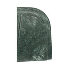 Torsten Bookend, Rectangular, Green Marble, Sculptural Bookend Pair - Set of 2