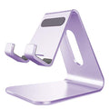 CreaDream Cell Phone Stand, Cradle, Holder,Aluminum Desktop Stand Compatible with Switch, All Smart Phone, iPhone 17 16 Pro Xs Max Xr X Se 8 7 6 6s Plus SE 5 5s-Purple - color: Purple