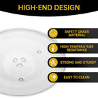 14" Microwave Glass Turntable Plate, 14" / 36cm Microwave Tray Replacement Glass Plate, Glass Tray Replacement for LG, Samsung，GE, Magic Chef, Hotpoint, Panasonic, Kenmore, etc - size: 14"