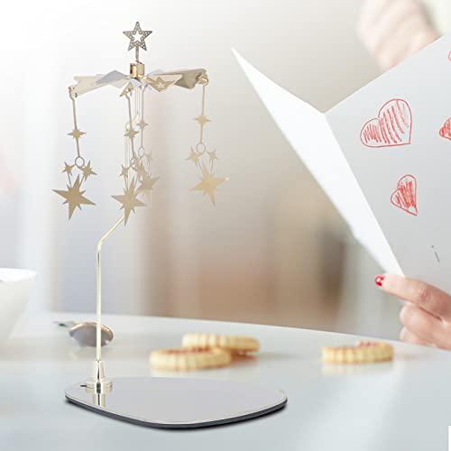 7.1in Spinning Candle Holder, Rotary Candle Holder, Chime Candle Holders Suitable for Party Decorations Photography Props Bars Cafes and Various Other Venues