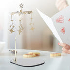 7.1in Spinning Candle Holder, Rotary Candle Holder, Chime Candle Holders Suitable for Party Decorations Photography Props Bars Cafes and Various Other Venues