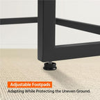 Yaheetech 42 Inch Console Table, Tempered Glass Entryway Table, 2-Tier Sofa Tables with Storage Shelves, Entrance Tables for Hallway Living Room, Black - color: Black