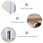 SEWACC 2Pcs Metal Bookends Minimalist Creative Book Stoppers for Office Home Study Strong Metal Shelves Organizer to Prevent Books from Falling