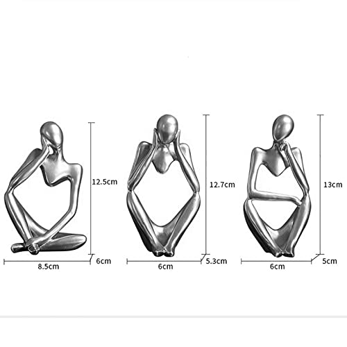 BK&MF Art Abstract Sculpture,Ornament Figurine Figurine Resin Craft Modern Creative Desk Statue for Statue Home Decoration,A - color: A