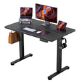 ErGear Height Adjustable Electric Standing Desk, 40 x 24 Inches Sit Stand up Desk, Memory Computer Home Office Desk, Carbon Fiber Black - color: Carbon Fiber Black, size: 39.4 x 23.6 Inches