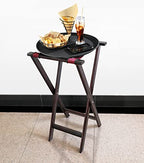 New Star Foodservice 20021 Mahogany Finish Solid Birchwood Tray Stand, 31-Inch, Brown - size: 38"