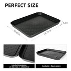 3Pcs Boot Tray 14 x 11 Inch Waterproof Boot Mat Wet Shoe Tray & Pet Food Mat, Multi-Purpose Garden Tool for Entryway Indoor Boots Shoes Pets