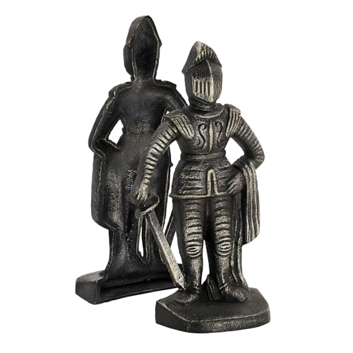 Design Toscano SP14917 Medieval Knight Iron Bookends, bronze - style: Medieval Knight