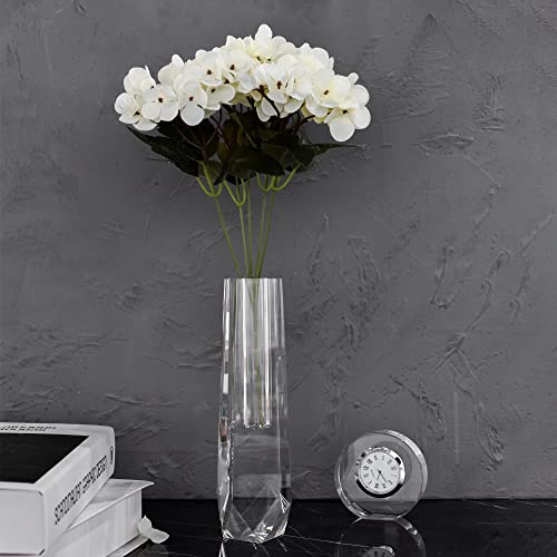 kitCom Series Crystal Vase, Flower Vase, Suitable for Home Decor, Wedding or Gift - 8.3 Inch Luxury Crystal Flower Vase - size: 8.3×2×2 inches
