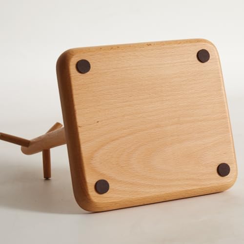Solid Beech Wood Key Tray and Bowl for Entryway Table - Smooth Polished Branch-Shaped Organizer With Hooks for Keys, Wallet, Jewelry, Glasses (Beech, Square) - color: Beech, size: Square